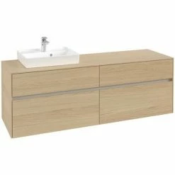 Villeroy & Boch Collaro Waschtischunterschrank 160cm Mit 4 Auszügen Nordic Oak Ohne Beleuchtung Links 7 Villeroy & Boch Collaro Waschtischunterschrank 160cm Mit 4 Auszügen Nordic Oak Ohne Beleuchtung Links -VILLEROY & BOCH shop 71605798 3
