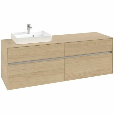 Villeroy & Boch Collaro Waschtischunterschrank 160cm Mit 4 Auszügen Nordic Oak Ohne Beleuchtung Links 5 Villeroy & Boch Collaro Waschtischunterschrank 160cm Mit 4 Auszügen Nordic Oak Ohne Beleuchtung Links – Bild 3