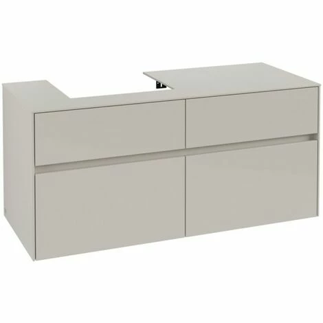 Villeroy & Boch Collaro Waschtischunterschrank mit 4 Auszügen 120 cm Soft Grey Ohne Beleuchtung Links Villeroy & Boch Collaro Waschtischunterschrank Mit 4 Auszügen 120 Cm Soft Grey Ohne Beleuchtung Links -VILLEROY & BOCH shop 71605800 2
