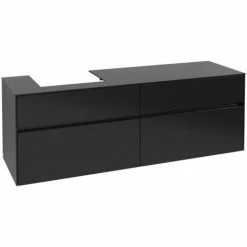 Villeroy & Boch Collaro Waschtischunterschrank 160cm Mit 4 Auszügen Black Matt Lacquer Ohne Beleuchtung Links 3 Villeroy & Boch Collaro Waschtischunterschrank 160cm Mit 4 Auszügen Black Matt Lacquer Ohne Beleuchtung Links -VILLEROY & BOCH shop 71605810 2