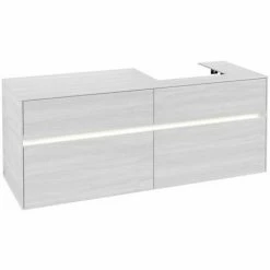 Villeroy & Boch Collaro Waschtischunterschrank Mit 4 Auszügen 140 Cm White Wood Mit Beleuchtung Rechts -VILLEROY & BOCH shop 71605811 2