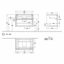 Villeroy & Boch Collaro Waschtischunterschrank 80cm Mit 2 Auszügen Glossy White Ohne Beleuchtung 4 Villeroy & Boch Collaro Waschtischunterschrank 80cm Mit 2 Auszügen Glossy White Ohne Beleuchtung -VILLEROY & BOCH shop 71605812 3