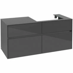 Villeroy & Boch Collaro Waschtischunterschrank Mit 4 Auszügen 120 Cm Glossy Grey Ohne Beleuchtung Rechts 6 Villeroy & Boch Collaro Waschtischunterschrank Mit 4 Auszügen 120 Cm Glossy Grey Ohne Beleuchtung Rechts -VILLEROY & BOCH shop 71605819 2