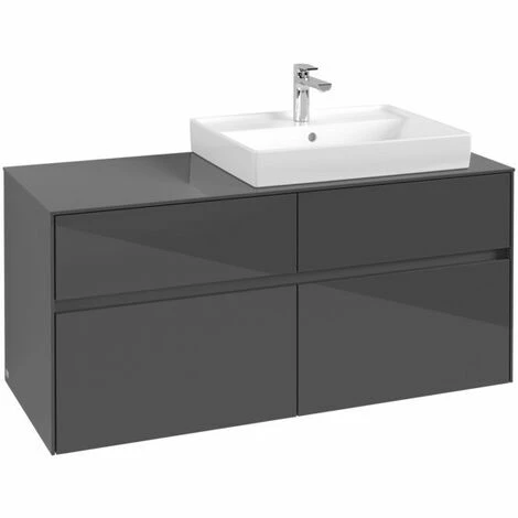 Villeroy & Boch Collaro Waschtischunterschrank Mit 4 Auszügen 120 Cm Glossy Grey Ohne Beleuchtung Rechts 5 Villeroy & Boch Collaro Waschtischunterschrank Mit 4 Auszügen 120 Cm Glossy Grey Ohne Beleuchtung Rechts – Bild 3
