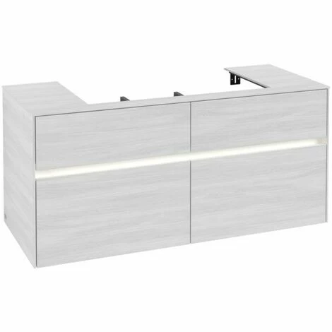 Villeroy & Boch Collaro Waschtischunterschrank 120cm mit 4 Auszügen White Wood Mit Beleuchtung Villeroy & Boch Collaro Waschtischunterschrank 120cm Mit 4 Auszügen White Wood Mit Beleuchtung -VILLEROY & BOCH shop 71605827 2