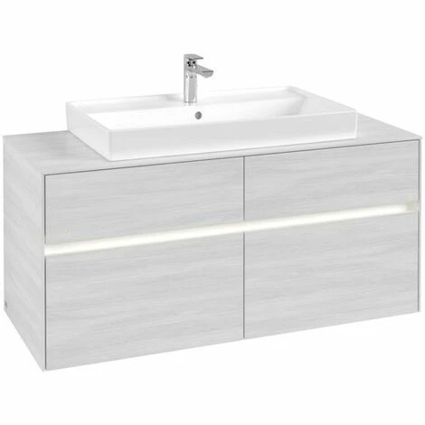 Villeroy & Boch Collaro Waschtischunterschrank 120cm mit 4 Auszügen White Wood Mit Beleuchtung Villeroy & Boch Collaro Waschtischunterschrank 120cm Mit 4 Auszügen White Wood Mit Beleuchtung -VILLEROY & BOCH shop 71605827 3