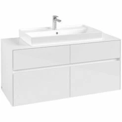 Villeroy & Boch Collaro Waschtischunterschrank 120cm Mit 4 Auszügen Glossy White Ohne Beleuchtung 3 Villeroy & Boch Collaro Waschtischunterschrank 120cm Mit 4 Auszügen Glossy White Ohne Beleuchtung -VILLEROY & BOCH shop 71605834 2