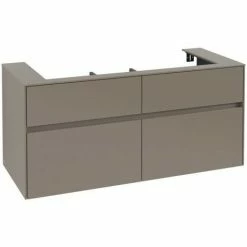 Alternative view of Villeroy & Boch Collaro Waschtischunterschrank 120cm Mit 4 Auszügen Truffle Grey Ohne Beleuchtung