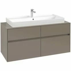 Villeroy & Boch Collaro Waschtischunterschrank 120cm Mit 4 Auszügen Truffle Grey Ohne Beleuchtung 8 Villeroy & Boch Collaro Waschtischunterschrank 120cm Mit 4 Auszügen Truffle Grey Ohne Beleuchtung -VILLEROY & BOCH shop 71605838 3