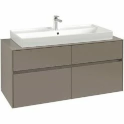Villeroy & Boch Collaro Waschtischunterschrank 120cm Mit 4 Auszügen Truffle Grey Ohne Beleuchtung 9 Villeroy & Boch Collaro Waschtischunterschrank 120cm Mit 4 Auszügen Truffle Grey Ohne Beleuchtung -VILLEROY & BOCH shop 71605838 4