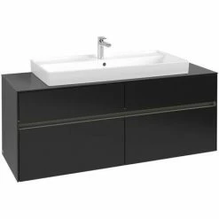Villeroy & Boch Collaro Waschtischunterschrank 140cm Mit 4 Auszügen Black Matt Lacquer Mit Beleuchtung 7 Villeroy & Boch Collaro Waschtischunterschrank 140cm Mit 4 Auszügen Black Matt Lacquer Mit Beleuchtung -VILLEROY & BOCH shop 71605846 3