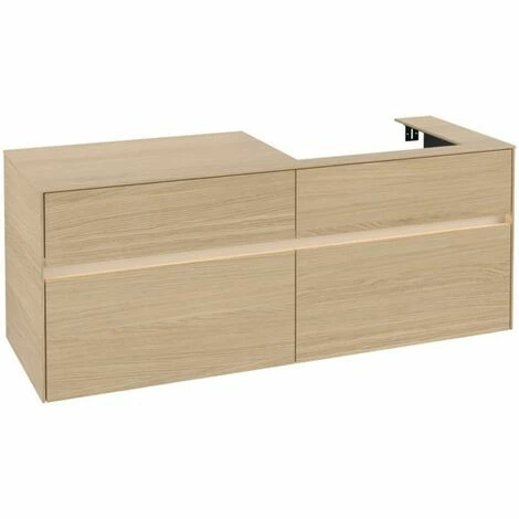 Villeroy & Boch Collaro Waschtischunterschrank Mit 4 Auszügen 140 Cm Nordic Oak Mit Beleuchtung Rechts 4 Villeroy & Boch Collaro Waschtischunterschrank Mit 4 Auszügen 140 Cm Nordic Oak Mit Beleuchtung Rechts – Bild 2