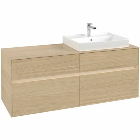 Villeroy & Boch Collaro Waschtischunterschrank Mit 4 Auszügen 140 Cm Nordic Oak Mit Beleuchtung Rechts 5 Villeroy & Boch Collaro Waschtischunterschrank Mit 4 Auszügen 140 Cm Nordic Oak Mit Beleuchtung Rechts – Bild 3