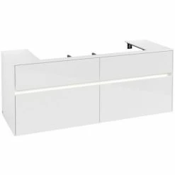Villeroy & Boch Collaro Waschtischunterschrank 140cm Mit 4 Auszügen Glossy White Mit Beleuchtung 3 Villeroy & Boch Collaro Waschtischunterschrank 140cm Mit 4 Auszügen Glossy White Mit Beleuchtung -VILLEROY & BOCH shop 71605853 2