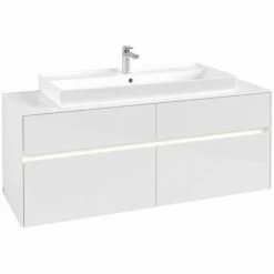 Villeroy & Boch Collaro Waschtischunterschrank 140cm Mit 4 Auszügen Glossy White Mit Beleuchtung 4 Villeroy & Boch Collaro Waschtischunterschrank 140cm Mit 4 Auszügen Glossy White Mit Beleuchtung -VILLEROY & BOCH shop 71605853 3