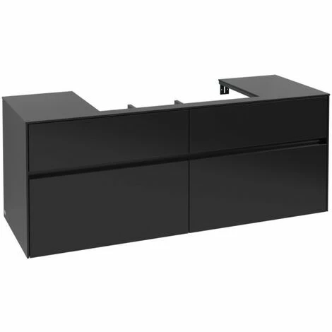 Villeroy & Boch Collaro Waschtischunterschrank 140cm mit 4 Auszügen Black Matt Lacquer Ohne Beleuchtung Mittig Villeroy & Boch Collaro Waschtischunterschrank 140cm Mit 4 Auszügen Black Matt Lacquer Ohne Beleuchtung Mittig -VILLEROY & BOCH shop 71605861 2