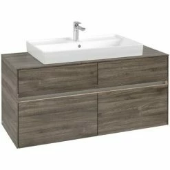 Villeroy & Boch Collaro Waschtischunterschrank 120cm Mit 4 Auszügen Stone Oak Mit Beleuchtung -VILLEROY & BOCH shop 71605871 2