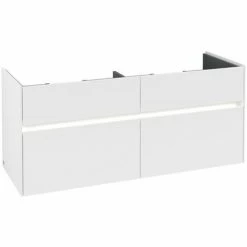 Villeroy & Boch Collaro Waschtischunterschrank 125cm Für Doppelwaschtisch Mit 4 Auszügen White Matt Mit Beleuchtung 4 Villeroy & Boch Collaro Waschtischunterschrank 125cm Für Doppelwaschtisch Mit 4 Auszügen White Matt Mit Beleuchtung -VILLEROY & BOCH shop 71605887 3