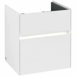 Villeroy & Boch Collaro Handwaschbeckenunterschrank Mit 2 Auszügen 51 Cm White Matt Mit Beleuchtung -VILLEROY & BOCH shop 71605890 3