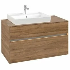 Villeroy & Boch Collaro Waschtischunterschrank 100cm Mit 2 Auszügen Und Variabler Beckenposition Kansas Oak Mit Beleuchtung Links 60 Cm 4 Villeroy & Boch Collaro Waschtischunterschrank 100cm Mit 2 Auszügen Und Variabler Beckenposition Kansas Oak Mit Beleuchtung Links 60 Cm -VILLEROY & BOCH shop 71605912 3