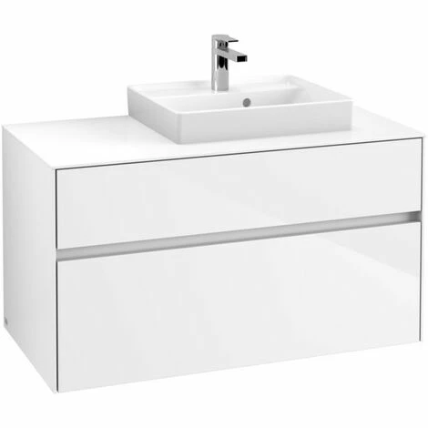 Villeroy & Boch Collaro Waschtischunterschrank 100cm mit 2 Auszügen und variabler Beckenposition Glossy White Mit Beleuchtung Rechts 50 cm Villeroy & Boch Collaro Waschtischunterschrank 100cm Mit 2 Auszügen Und Variabler Beckenposition Glossy White Mit Beleuchtung Rechts 50 Cm -VILLEROY & BOCH shop 71605913 1