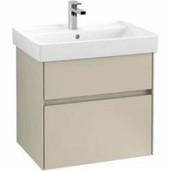 Villeroy & Boch Collaro Waschtischunterschrank Mit 2 Auszügen 60,4 Cm Soft Grey Mit Beleuchtung -VILLEROY & BOCH shop 71605918 2