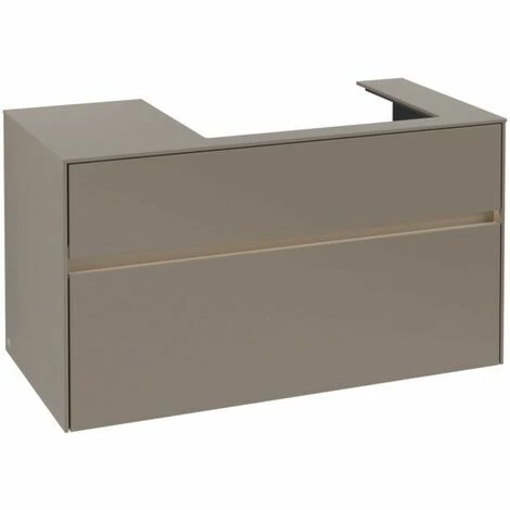 Villeroy & Boch Collaro Waschtischunterschrank 100cm mit 2 Auszügen und variabler Beckenposition Truffle Grey Mit Beleuchtung Rechts 60 cm Villeroy & Boch Collaro Waschtischunterschrank 100cm Mit 2 Auszügen Und Variabler Beckenposition Truffle Grey Mit Beleuchtung Rechts 60 Cm -VILLEROY & BOCH shop 71605929 3