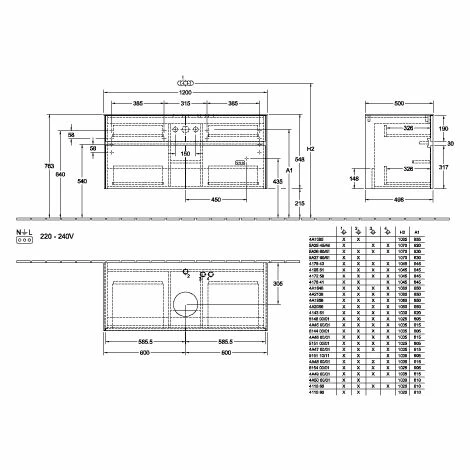 Villeroy & Boch Collaro Waschtischunterschrank 120cm Mit 4 Auszügen Glossy Grey Mit Beleuchtung Mittig 3 Villeroy & Boch Collaro Waschtischunterschrank 120cm Mit 4 Auszügen Glossy Grey Mit Beleuchtung Mittig