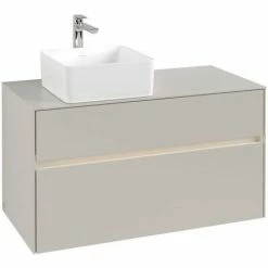 Villeroy & Boch Collaro Waschtischunterschrank 100cm Mit 2 Auszügen Soft Grey Mit Beleuchtung Links 4 Villeroy & Boch Collaro Waschtischunterschrank 100cm Mit 2 Auszügen Soft Grey Mit Beleuchtung Links -VILLEROY & BOCH shop 71605968 3