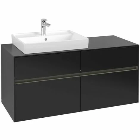Villeroy & Boch Collaro Waschtischunterschrank mit 4 Auszügen 120 cm Black Matt Lacquer Mit Beleuchtung Links Villeroy & Boch Collaro Waschtischunterschrank Mit 4 Auszügen 120 Cm Black Matt Lacquer Mit Beleuchtung Links -VILLEROY & BOCH shop 71605997 3