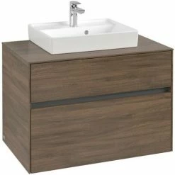 Villeroy & Boch Collaro Waschtischunterschrank 80cm Mit 2 Auszügen Arizona Oak Ohne Beleuchtung 4 Villeroy & Boch Collaro Waschtischunterschrank 80cm Mit 2 Auszügen Arizona Oak Ohne Beleuchtung -VILLEROY & BOCH shop 71606006 3