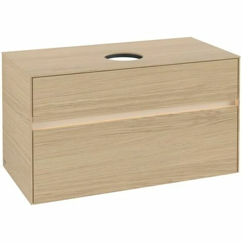 Villeroy & Boch Collaro Waschtischunterschrank 100cm mit 2 Auszügen Nordic Oak Mit Beleuchtung Mittig Villeroy & Boch Collaro Waschtischunterschrank 100cm Mit 2 Auszügen Nordic Oak Mit Beleuchtung Mittig -VILLEROY & BOCH shop 71606014 2