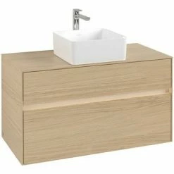 Villeroy & Boch Collaro Waschtischunterschrank 100cm Mit 2 Auszügen Nordic Oak Mit Beleuchtung Mittig 4 Villeroy & Boch Collaro Waschtischunterschrank 100cm Mit 2 Auszügen Nordic Oak Mit Beleuchtung Mittig -VILLEROY & BOCH shop 71606014 3