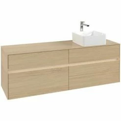 Villeroy & Boch Collaro Waschtischunterschrank 160cm Mit 4 Auszügen Nordic Oak Mit Beleuchtung Rechts -VILLEROY & BOCH shop 71606015 3