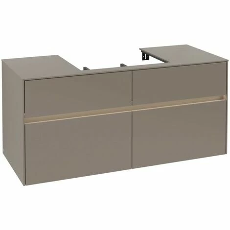 Villeroy & Boch Collaro Waschtischunterschrank Mit 4 Auszügen 120 Cm Truffle Grey Mit Beleuchtung Mittig 4 Villeroy & Boch Collaro Waschtischunterschrank Mit 4 Auszügen 120 Cm Truffle Grey Mit Beleuchtung Mittig – Bild 2