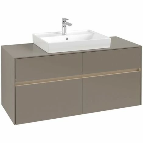 Villeroy & Boch Collaro Waschtischunterschrank Mit 4 Auszügen 120 Cm Truffle Grey Mit Beleuchtung Mittig 5 Villeroy & Boch Collaro Waschtischunterschrank Mit 4 Auszügen 120 Cm Truffle Grey Mit Beleuchtung Mittig – Bild 3
