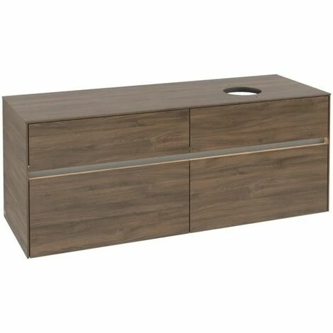 Villeroy & Boch Collaro Waschtischunterschrank 140cm Mit 4 Auszügen Arizona Oak Mit Beleuchtung Rechts 4 Villeroy & Boch Collaro Waschtischunterschrank 140cm Mit 4 Auszügen Arizona Oak Mit Beleuchtung Rechts – Bild 2