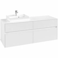 Villeroy & Boch Collaro Waschtischunterschrank Mit 4 Auszügen 140 Cm White Matt Ohne Beleuchtung Links 7 Villeroy & Boch Collaro Waschtischunterschrank Mit 4 Auszügen 140 Cm White Matt Ohne Beleuchtung Links -VILLEROY & BOCH shop 71606031 3
