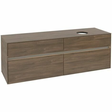 Villeroy & Boch Collaro Waschtischunterschrank 160cm Mit 4 Auszügen Arizona Oak Mit Beleuchtung Rechts 4 Villeroy & Boch Collaro Waschtischunterschrank 160cm Mit 4 Auszügen Arizona Oak Mit Beleuchtung Rechts – Bild 2