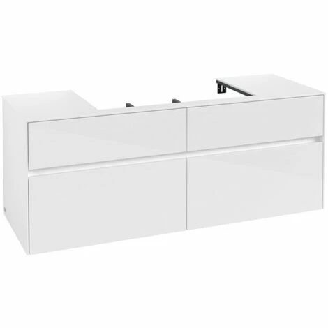 Villeroy & Boch Collaro Waschtischunterschrank 140cm mit 4 Auszügen Glossy White Ohne Beleuchtung Mittig Villeroy & Boch Collaro Waschtischunterschrank 140cm Mit 4 Auszügen Glossy White Ohne Beleuchtung Mittig -VILLEROY & BOCH shop 71606035 1