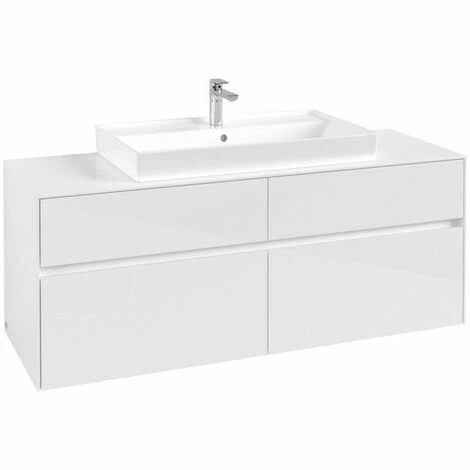 Villeroy & Boch Collaro Waschtischunterschrank 140cm mit 4 Auszügen Glossy White Ohne Beleuchtung Mittig Villeroy & Boch Collaro Waschtischunterschrank 140cm Mit 4 Auszügen Glossy White Ohne Beleuchtung Mittig -VILLEROY & BOCH shop 71606035 2