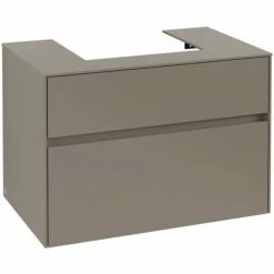 Villeroy & Boch Collaro Waschtischunterschrank 80cm Mit 2 Auszügen Truffle Grey Ohne Beleuchtung 3 Villeroy & Boch Collaro Waschtischunterschrank 80cm Mit 2 Auszügen Truffle Grey Ohne Beleuchtung -VILLEROY & BOCH shop 71606042 2