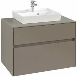 Villeroy & Boch Collaro Waschtischunterschrank 80cm Mit 2 Auszügen Truffle Grey Ohne Beleuchtung 4 Villeroy & Boch Collaro Waschtischunterschrank 80cm Mit 2 Auszügen Truffle Grey Ohne Beleuchtung -VILLEROY & BOCH shop 71606042 3