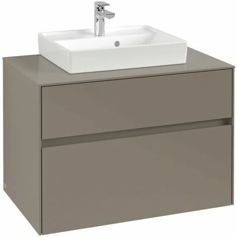 Villeroy & Boch Collaro Waschtischunterschrank 80cm mit 2 Auszügen Truffle Grey Ohne Beleuchtung Villeroy & Boch Collaro Waschtischunterschrank 80cm Mit 2 Auszügen Truffle Grey Ohne Beleuchtung -VILLEROY & BOCH shop 71606042 3
