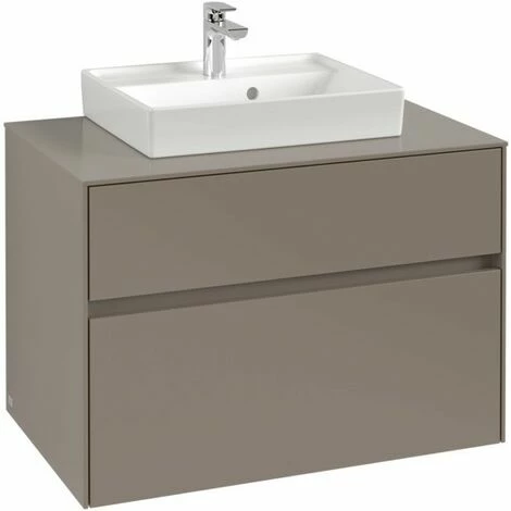 Villeroy & Boch Collaro Waschtischunterschrank 80cm mit 2 Auszügen Truffle Grey Ohne Beleuchtung Villeroy & Boch Collaro Waschtischunterschrank 80cm Mit 2 Auszügen Truffle Grey Ohne Beleuchtung -VILLEROY & BOCH shop 71606042 4