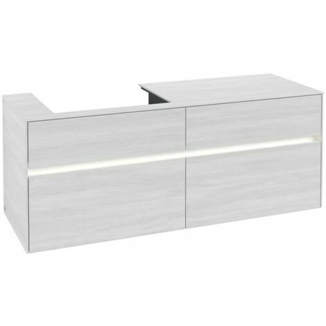Villeroy & Boch Collaro Waschtischunterschrank mit 4 Auszügen 140 cm White Wood Mit Beleuchtung Links Villeroy & Boch Collaro Waschtischunterschrank Mit 4 Auszügen 140 Cm White Wood Mit Beleuchtung Links -VILLEROY & BOCH shop 71606044 2