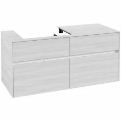 Villeroy & Boch Collaro Waschtischunterschrank Mit 4 Auszügen 120 Cm White Wood Ohne Beleuchtung Links -VILLEROY & BOCH shop 71606051 2