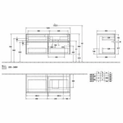 Villeroy & Boch Collaro Waschtischunterschrank Mit 4 Auszügen 120 Cm Glossy White Ohne Beleuchtung Rechts -VILLEROY & BOCH shop 71606058 3