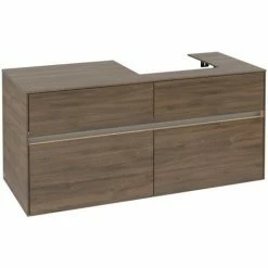 Alternative view of Villeroy & Boch Collaro Waschtischunterschrank Mit 4 Auszügen 120 Cm Arizona Oak Mit Beleuchtung Rechts