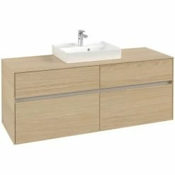 Villeroy & Boch Collaro Waschtischunterschrank Mit 4 Auszügen 140 Cm Nordic Oak Ohne Beleuchtung Mittig -VILLEROY & BOCH shop 71606065 3